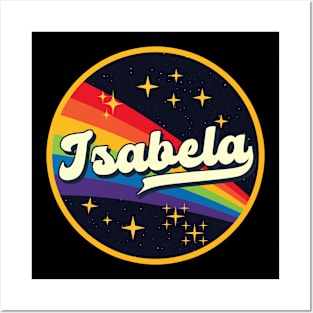 Isabela // Rainbow In Space Vintage Style Posters and Art